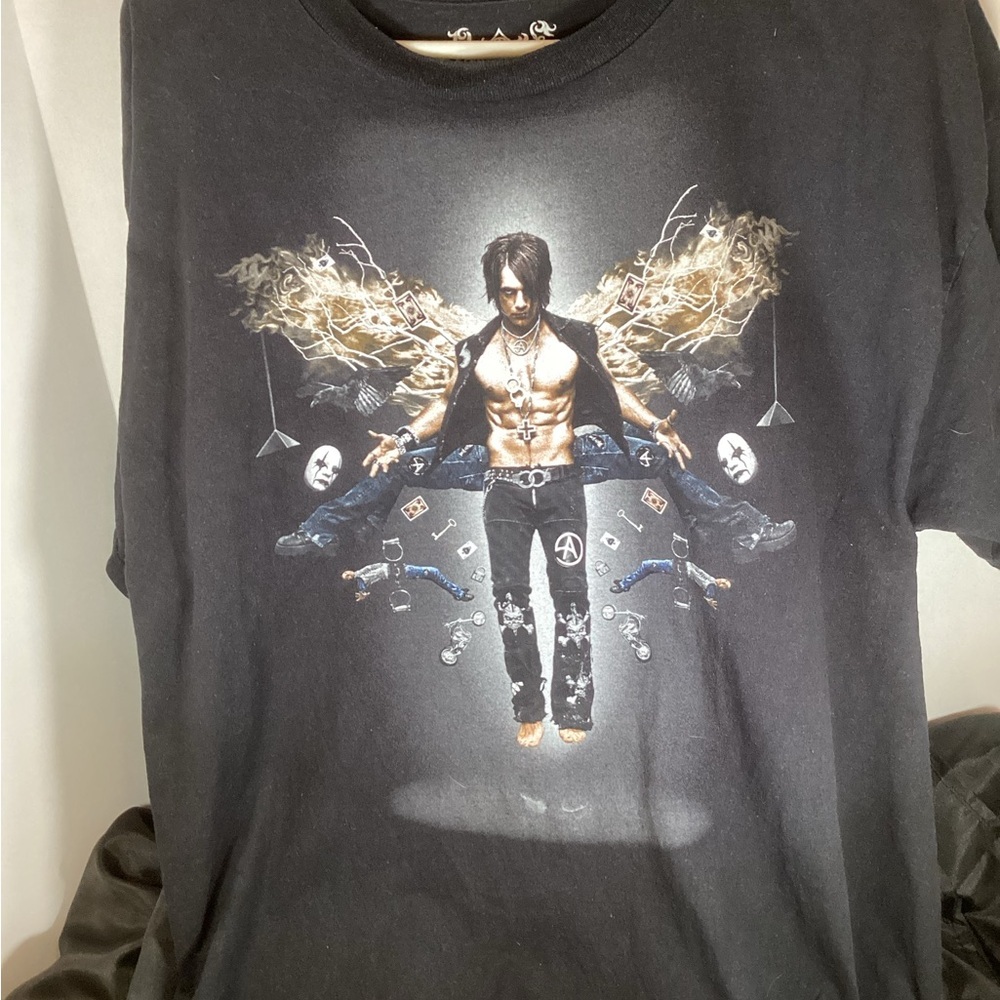 Criss Angel Black Graphic Men's Tee